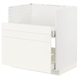 White ikea METOD kitchen cabinet, sleek design, smooth drawer, 3 shelves.
