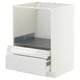 METOD white kitchen cabinet, modern sleek design with smooth drawers, sturdy frame, integrated handles.