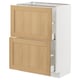 New kitchen unit, light wood, white, with two drawers. Clean, modern design.