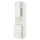 White METOD kitchen unit with minimalist voxtorp fronts, sleek design.