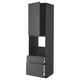 Dark grey METOD kitchen unit. Drawers and a cabinet with shelves. Sleek modern design with matt finish.