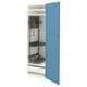 METOD / MAXIMERA High cabinet with cleaning interior, white/Lerhyttan blue, 60x60x200 cm