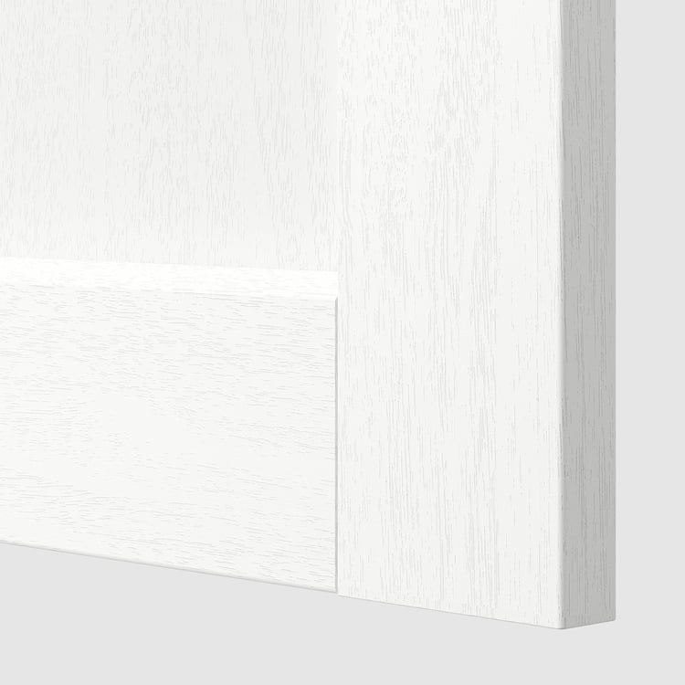 METOD wall horizontal, white Enköping/white wood effect, 40x40