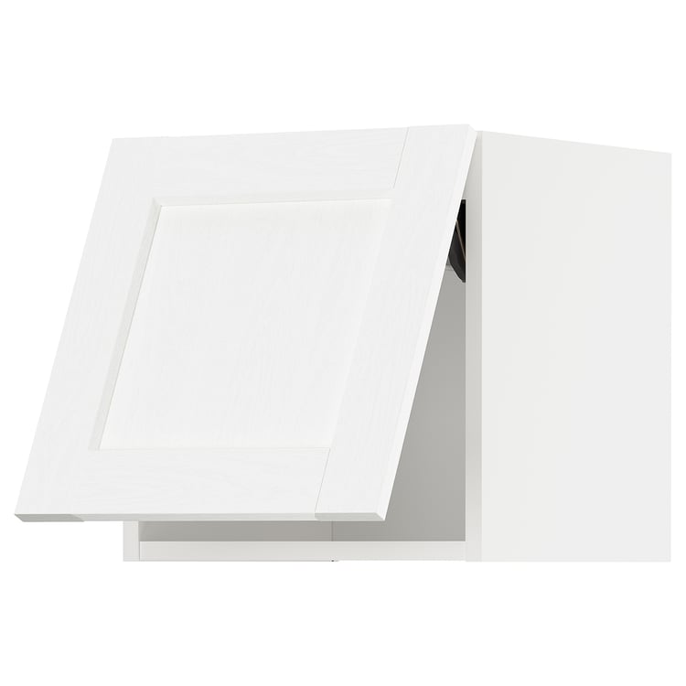 METOD wall horizontal, white Enköping/white wood effect, 40x40