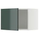 METOD kitchen unit with glossy greenish-gray doors, rectangular shape, modern design.