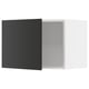 METOD kitchen wall cabinet, black, square, modern design, with hinges.