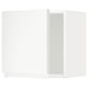 Modern white METOD kitchen cabinet, sleek minimalist design.