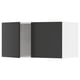 A modern, black METOD wall cabinet with a sleek, rectangular design and matte finish.