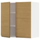 A METOD kitchen cabinet with oak-colored doors and minimalist design.