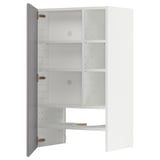 METOD kitchen unit in white with adjustable shelves, left or right door mount.