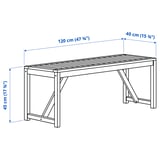 Illustration with measurements for the product: NÄMMARÖ.