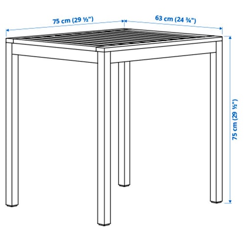 Illustration with measurements for the product: NÄMMARÖ.