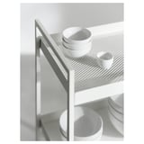 NISSAFORS Trolley, white, 50.5x30x83 cm