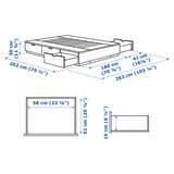 Illustration with measurements for the product: NORDLI.