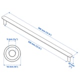 Illustration with measurements for the product: NYDALA.