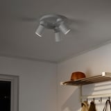 Modern adjustable ceiling light with 3 spotlights for focused illumination and decor.