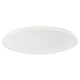 Option: NYMÅNE white ceiling lamp, sleek round design, acrylic shade, emits soft light.