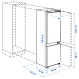 Illustration with measurements for the product: ÖVERNÄS.