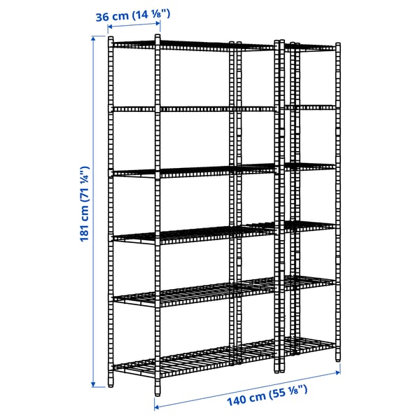 Illustration with measurements for the product: OMAR.