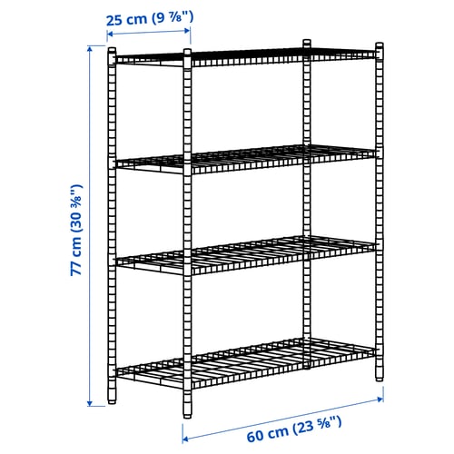 Illustration with measurements for the product: OMAR.