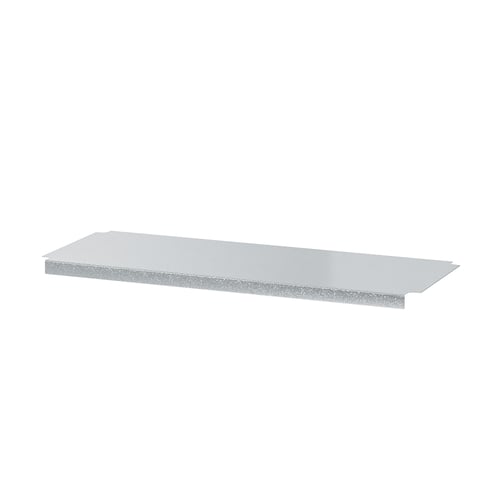 OMAR metal shelf, grey, rectangular, simple design.