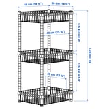 Illustration with measurements for the product: OMAR.