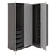 Option: PAX / GULLABERG Corner wardrobe, dark grey/grey, 161/111x201 cm