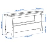 Illustration with measurements for the product: PERJOHAN.