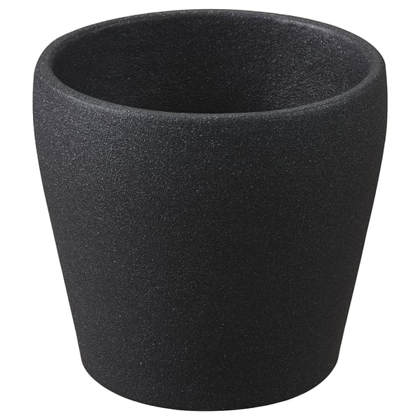 Black round pottery