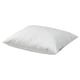 Option: White PILSPINNARE pillow - square, soft cotton, feather-filled for side or back sleepers.