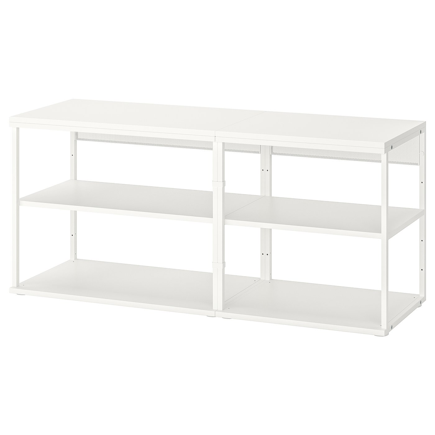 PLATSA open shelving unit, white, 140x40x63 cm IKEA