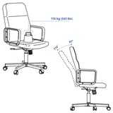 Illustration with measurements for the product: RENBERGET.