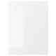 Option: RINGHULT kitchen cabinet in white with glossy finish.