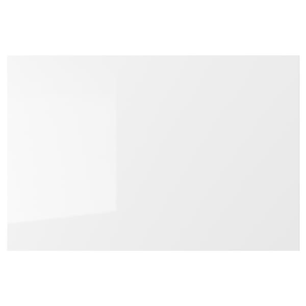 RINGHULT white glossy kitchen drawer, modern design.