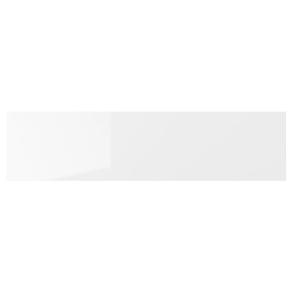 White glossy RINGHULT kitchen drawer, sleek & modern, durable with 25yr guarantee.