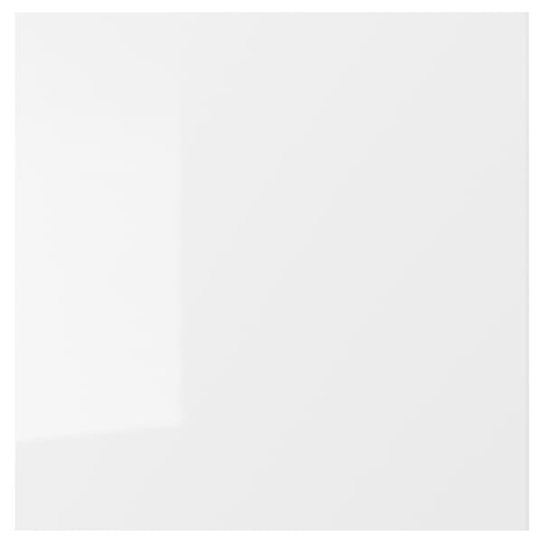 RINGHULT: modern white glossy kitchen drawer front, rectangular, durable materials.