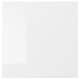 RINGHULT: modern white glossy kitchen drawer front, rectangular, durable materials.