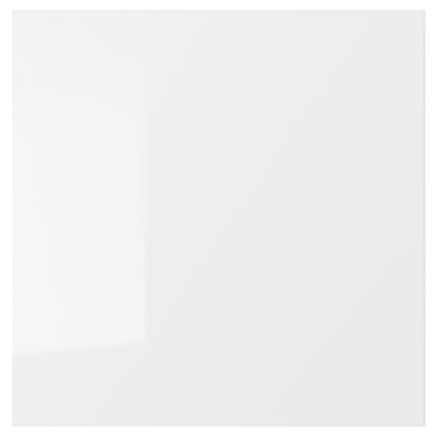 RINGHULT: modern white glossy kitchen drawer front, rectangular, durable materials.