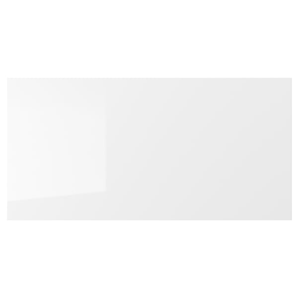 RINGHULT white kitchen cabinet, glossy, rectangular.
