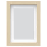 RÖDALM frame, light brown, rectangular, simple design, with mount, hang or stand.