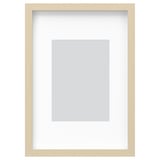 RÖDALM photo frame, light wood, rectangular, modern design with neutral mount, hangs or stands.