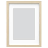 RÖDALM frame, light wood, rectangle, minimalist design, with mat.