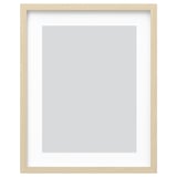 RÖDALM picture frame, light brown, rectangular, minimalist design with glass front.