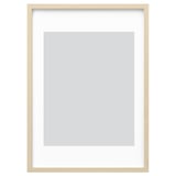 RÖDALM off-white picture frame, rectangular, modern design, with protective plastic, suitable for 11x14 photos.