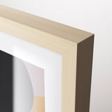 Gold-colored picture frame, sleek design, high-quality finish, modern decor style.