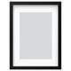Option: Black RÖDALM picture frame with square design and modern style.