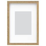 Wooden RÖDALM photo frame, light brown. Modern design, versatile use, includes mount.