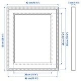 Illustration with measurements for the product: RÖDALM.