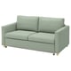 SALTSJÖBADEN Cover for 2-seat sofa-bed, Gunnared light green