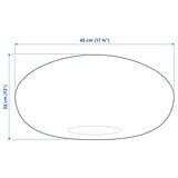 Illustration with measurements for the product: SANDARED.